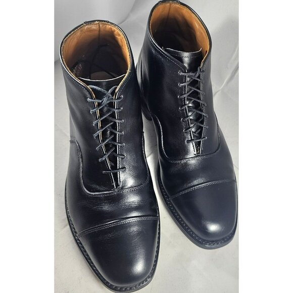 Allen Edmonds Men\'s Brantley Park Avenue Black Leather Cap-Toe Dress B Size 5.5E main image 13